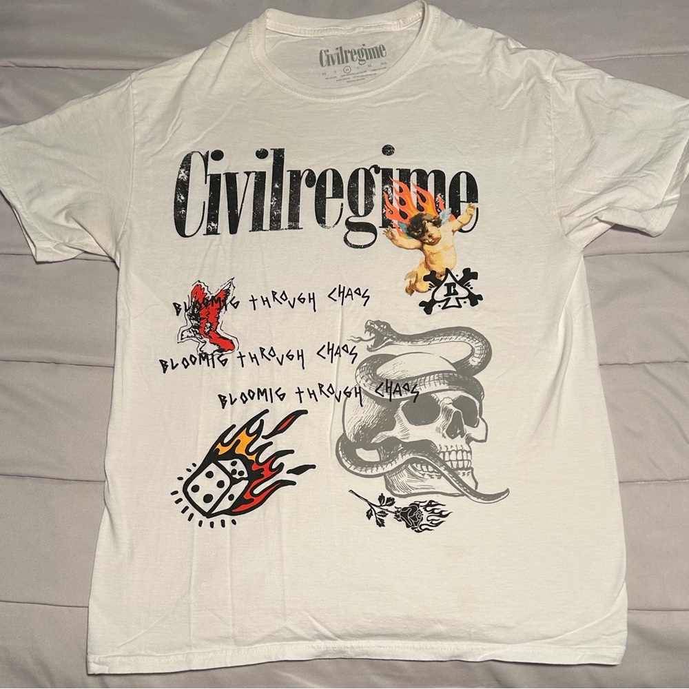 Civil Regime Blooming Through Chaos T-shirt